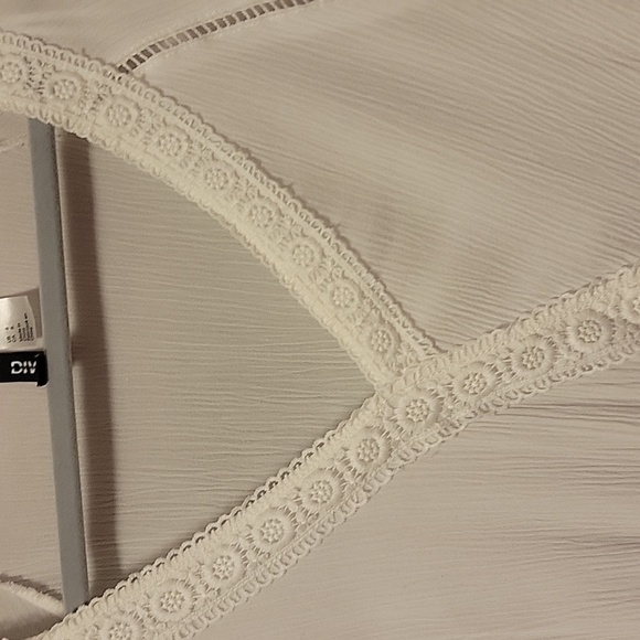 White sheer blouse - Picture 2 of 3